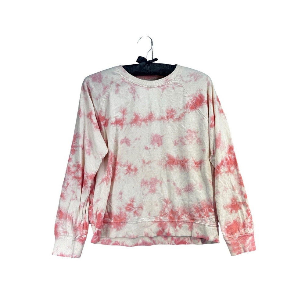Lucky Brand Pink Tie Dye Sweatshirt Women's LG Crewneck Pullover Casual Lounge